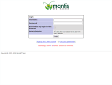 Tablet Screenshot of mantis.spieletipps.de